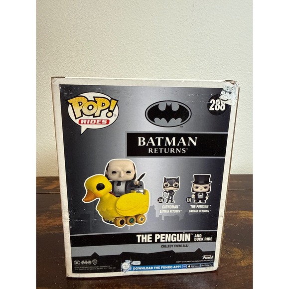 FUNKO POP THE PENGUIN AND DUCK RIDE BATMAN SDCC 2022 SUMMER CONVENTION EXCLUSIVE - Picture 3 of 6